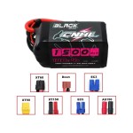 CNHL Black Series 1500mAh Lithium Polymer 14.8V 4S 100C 22WH Lipo Battery XT60 Plug for RC FPV Racing Drone Airplane Helicopter